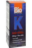 Bio Nutrition gélules molles de krill, étiquette pratique, emballage clair