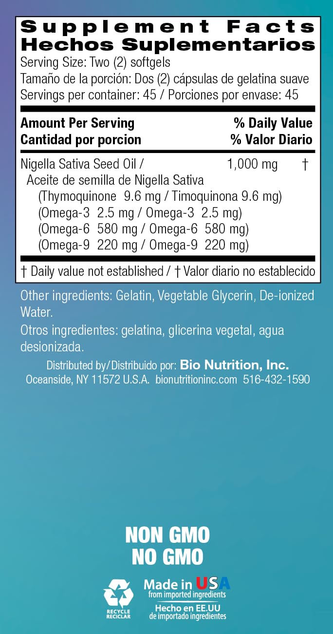 Bio Nutrition Nigelle Noire: boite ouverte montrant le conditionnement pratique.