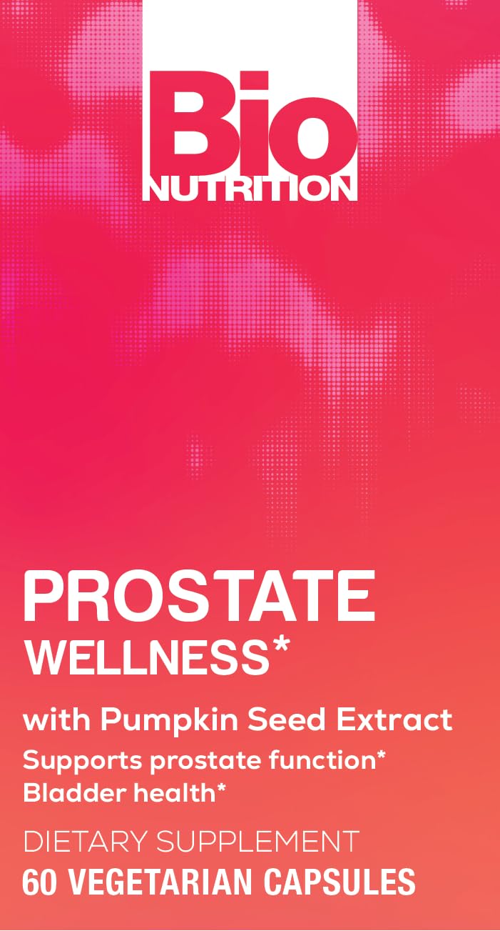 Bio Nutrition Prostate Wellness – tableau d'ingrédients clair et naturel