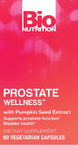 Bio Nutrition Prostate Wellness – tableau d'ingrédients clair et naturel