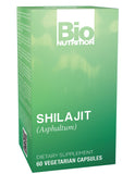 Bio Nutrition Shilajit bouteille versant, soutien potentiel d'énergie au quotidien.