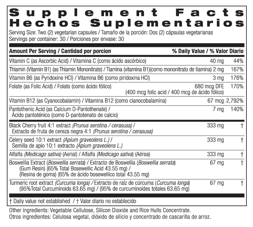 Bio Nutrition Urilow: ingrédients végétariens et origine États-Unis