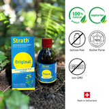 Bio-Strath liste d'ingrédients riches en nutriments essentiels.
