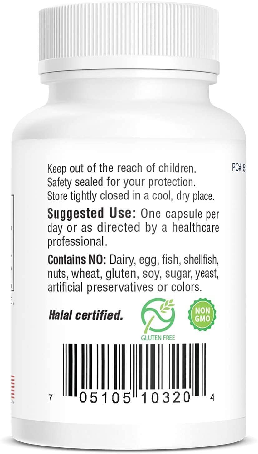 Bio-Tech Pharmacal Acide folique 5 mg – étiquette en vue, complément alimentaire sans allergènes.