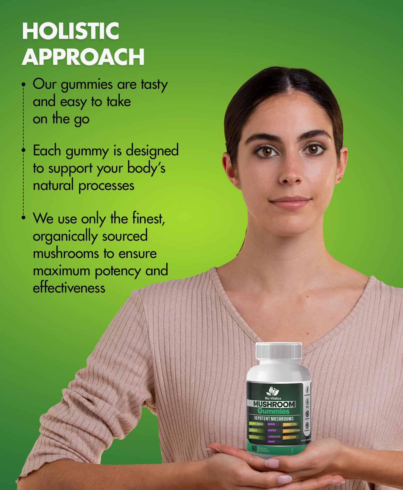 Emballage BIO VITALICA élégant et pratique pour emporter.