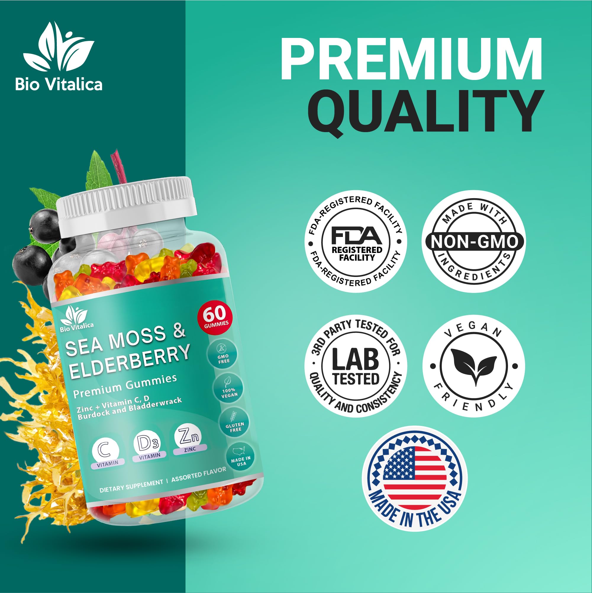 Texture agréable et dosage pratique des gommes BIO VITALICA au quotidien.