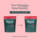 Bio.me GLP-1 Support, pratique en sachet pour le voyage.