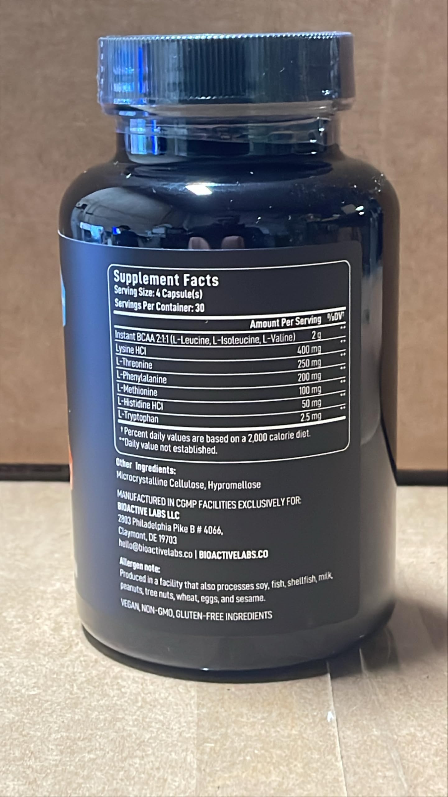 BIOACTIVE LABS conditionnement etétiquette pratiques pour nutrition sportive