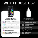 BIOACTIVE LABS format compact EAA BCAAs, idéal pour le sac de sport.
