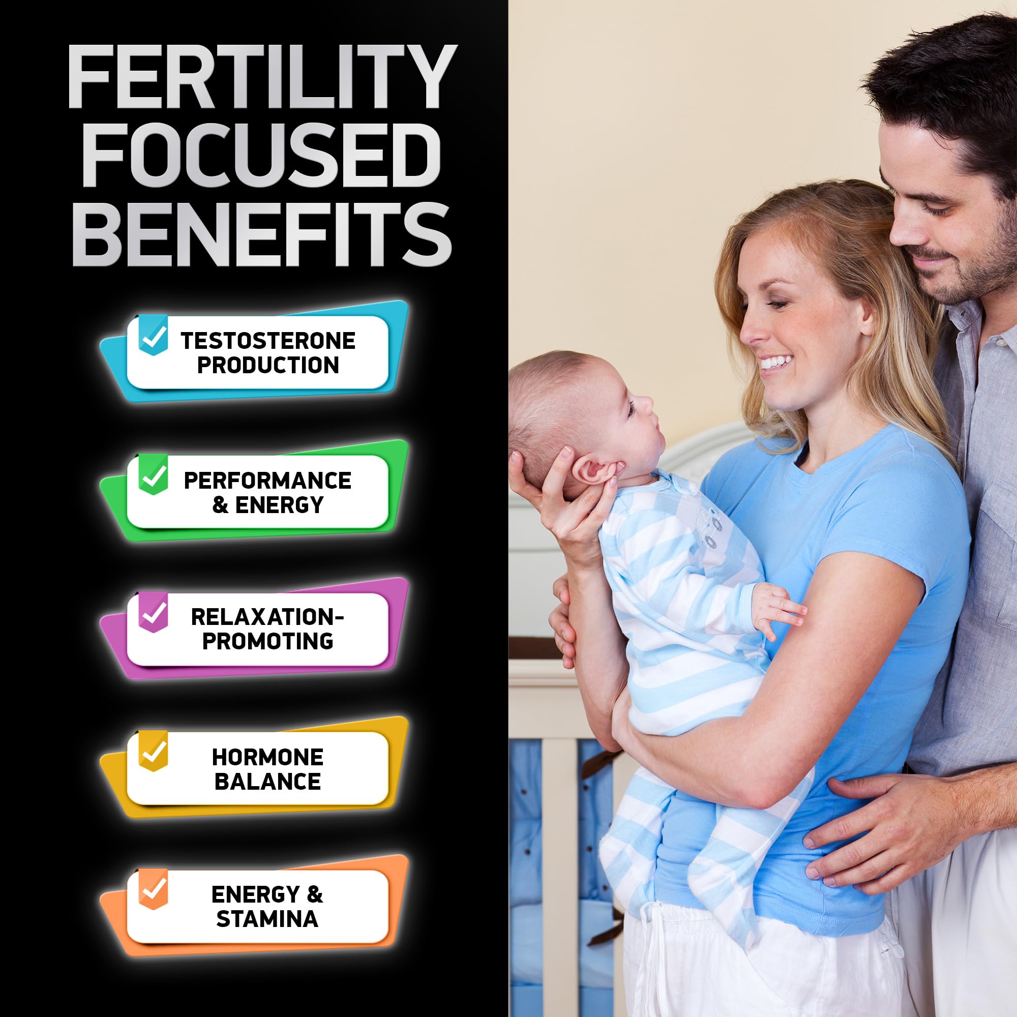 Bioactive Labs Fertilité Homme – Ensemble d'emballage pour dosage quotidien pratique