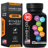 Capsules BIOACTIVE LABS HMB-D3 pour soutenir la masse musculaire et la récupération.