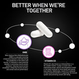 Prise quotidienne BIOACTIVE LABS HMB-D3 adaptée à un mode de vie actif.