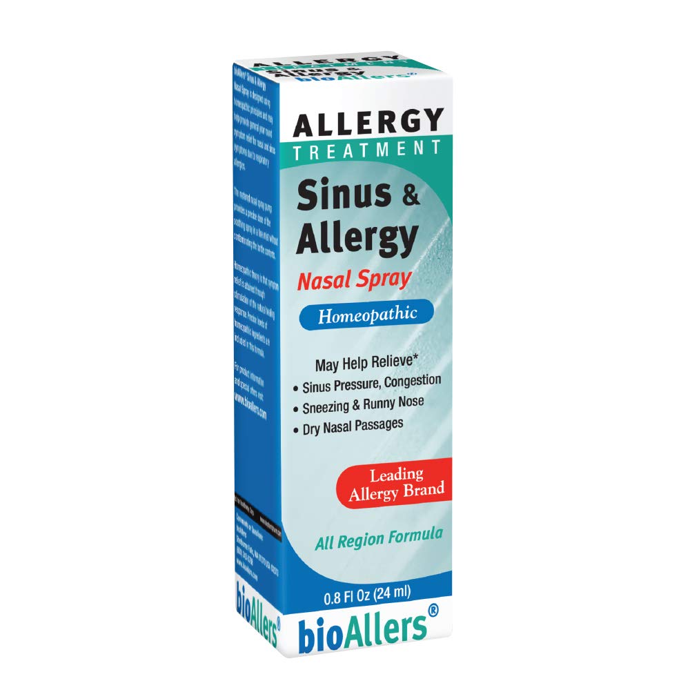 BioAllers spray nasal 0,8 oz, pratique et portable pour les allergies.