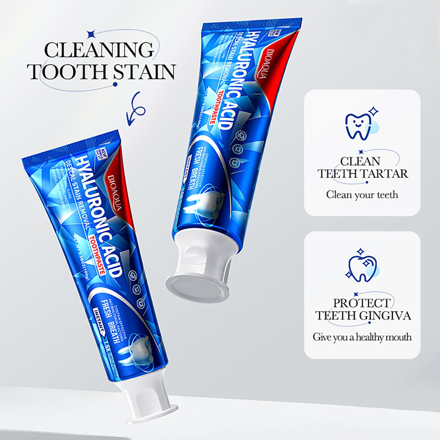 BIOAQUA dentifrice sensibilité quotidienne douceur et confort.