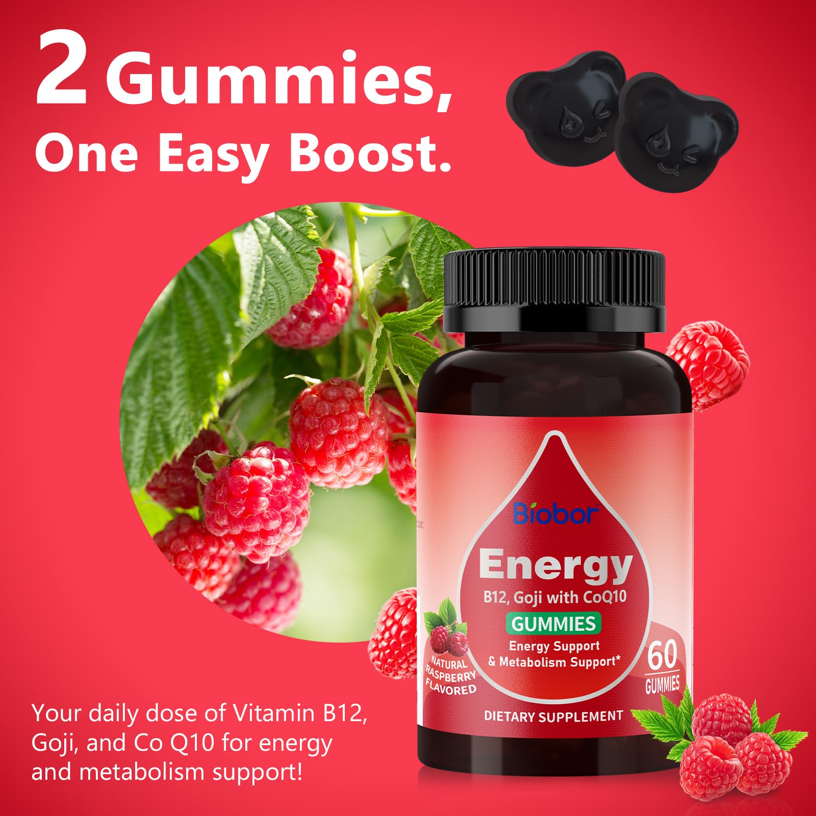 Biobor Gums Énergie – goji pour la vitalité et le bien-être.