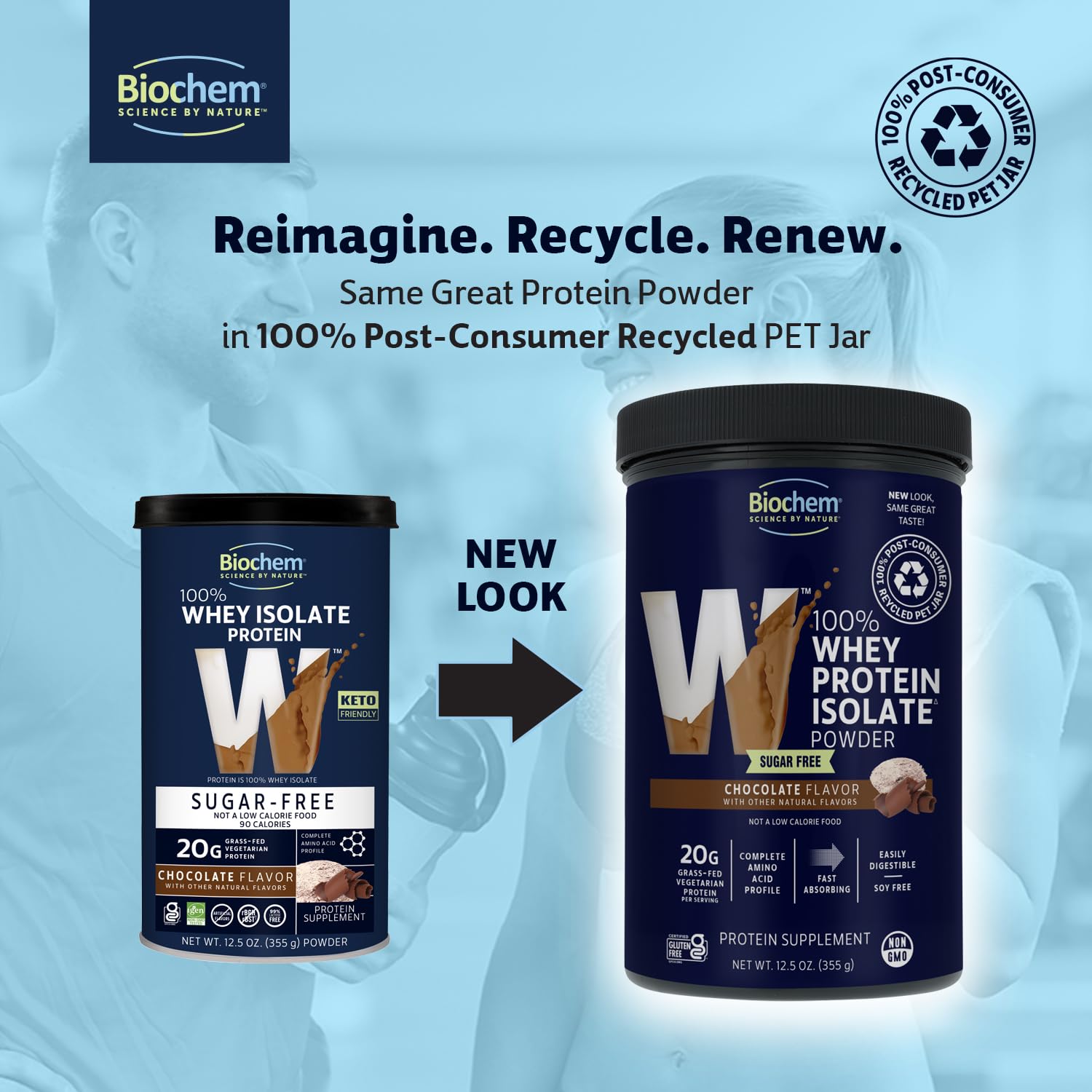 Biochem whey chocolat sans gluten: protéine adaptée à ce régime