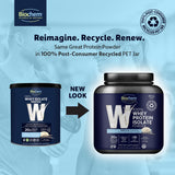 Cuillère-mesure Biochem Whey Vanille pour doser facilement 20 g par portion.