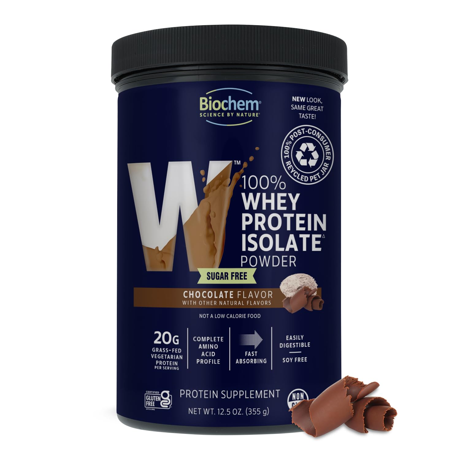 Biochem 100% Whey sans sucre chocolat: protéine rapide, portion pratique