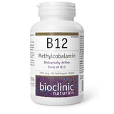 Bioclinic Naturals B12 1000 µg, pastilles dans boîte, pratique et discrète pour la routine.