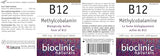 Forme méthylcobalamine B12 – Bioclinic Naturals, absorption potentielle pour le quotidien.