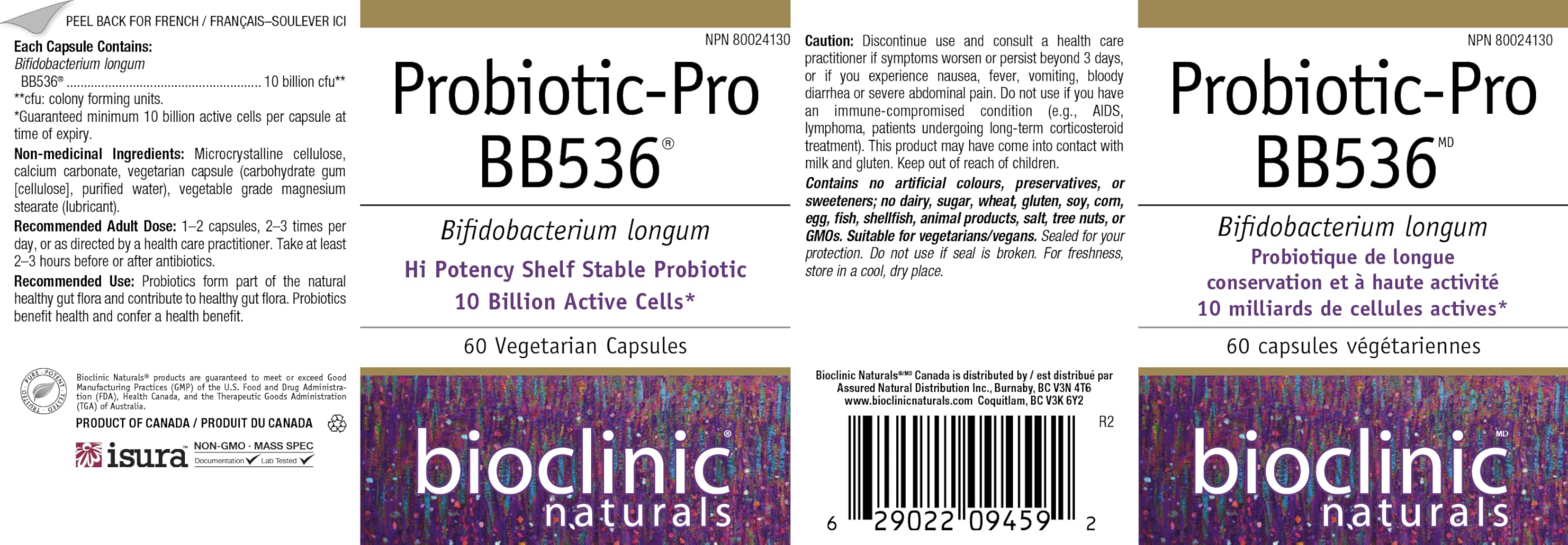 Bioclinic Naturals Probiotic Pro BB536 – flacon durable et stabilité en conditions domestiques.