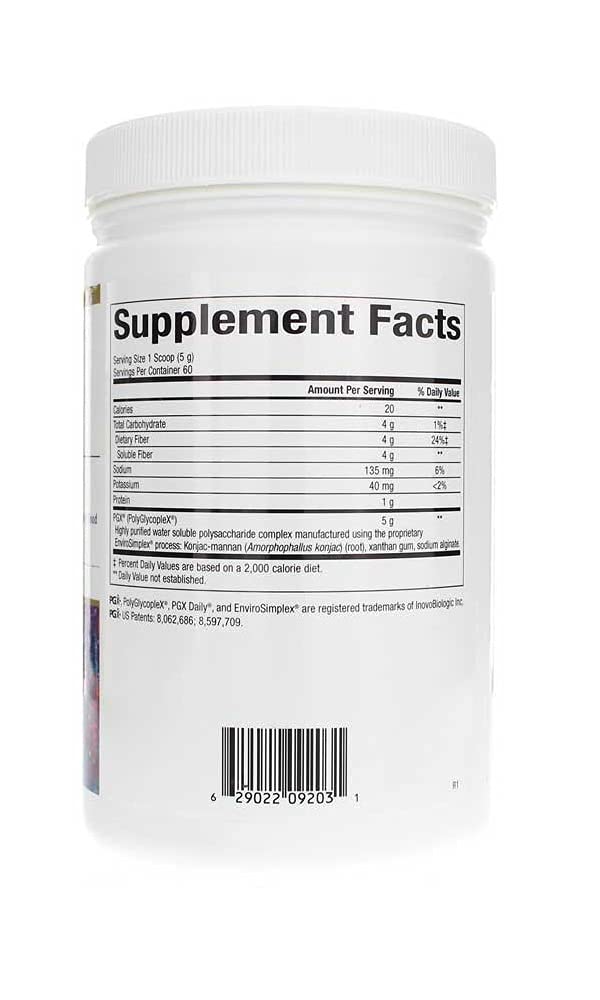 Bioclinic PGX Daily Granulés non aromatisés, boîte 300 g idéale pour épaissir boissons ou yaourts.