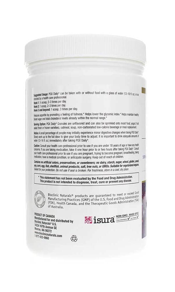 Bioclinic PGX Daily Granulés non aromatisés, prêt à intégrer dans vos recettes du matin.