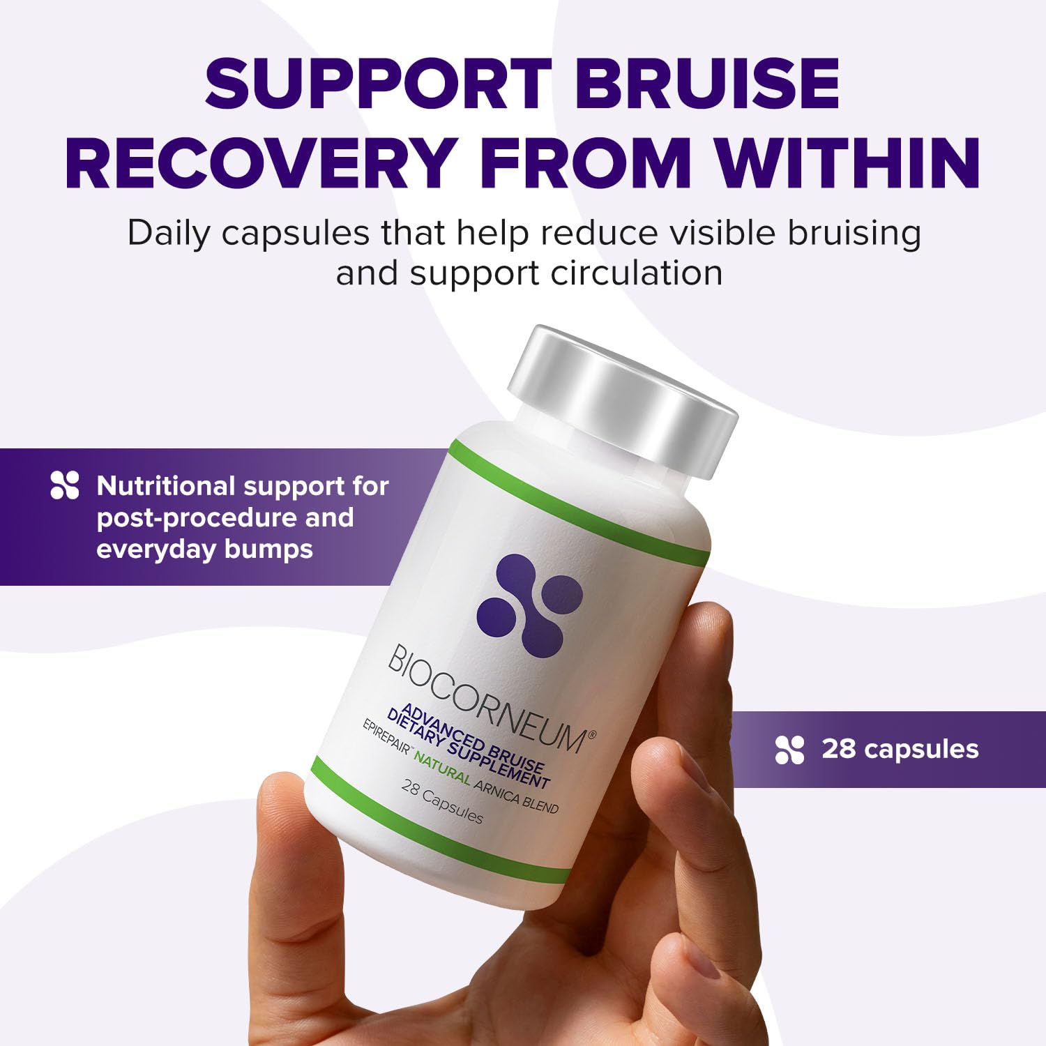 BIOCORNEUM capsules arnica bromélaïne: ingrédients ciblés pour la peau.