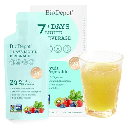 Biodepot sept-jours-nettoyage-colon bouteille: format prêt à boire pour une routine détox douce