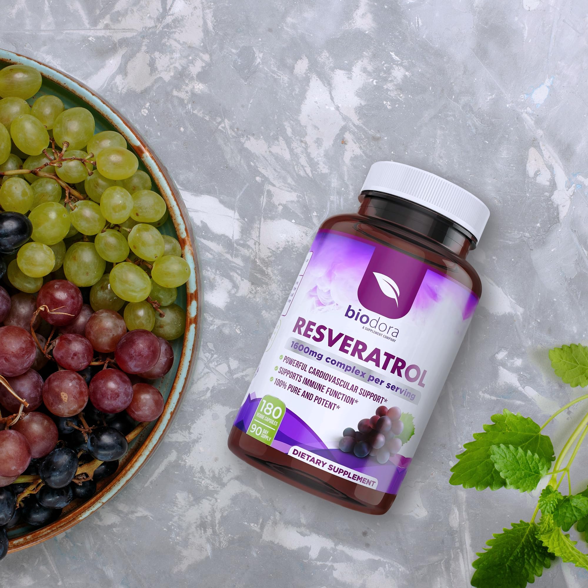 Extrait de pépins de raisin dans Biodora Resveratrol