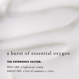 Bioelements Oxygen Boost, etiquette claire sur flacon signale pureté et soin.