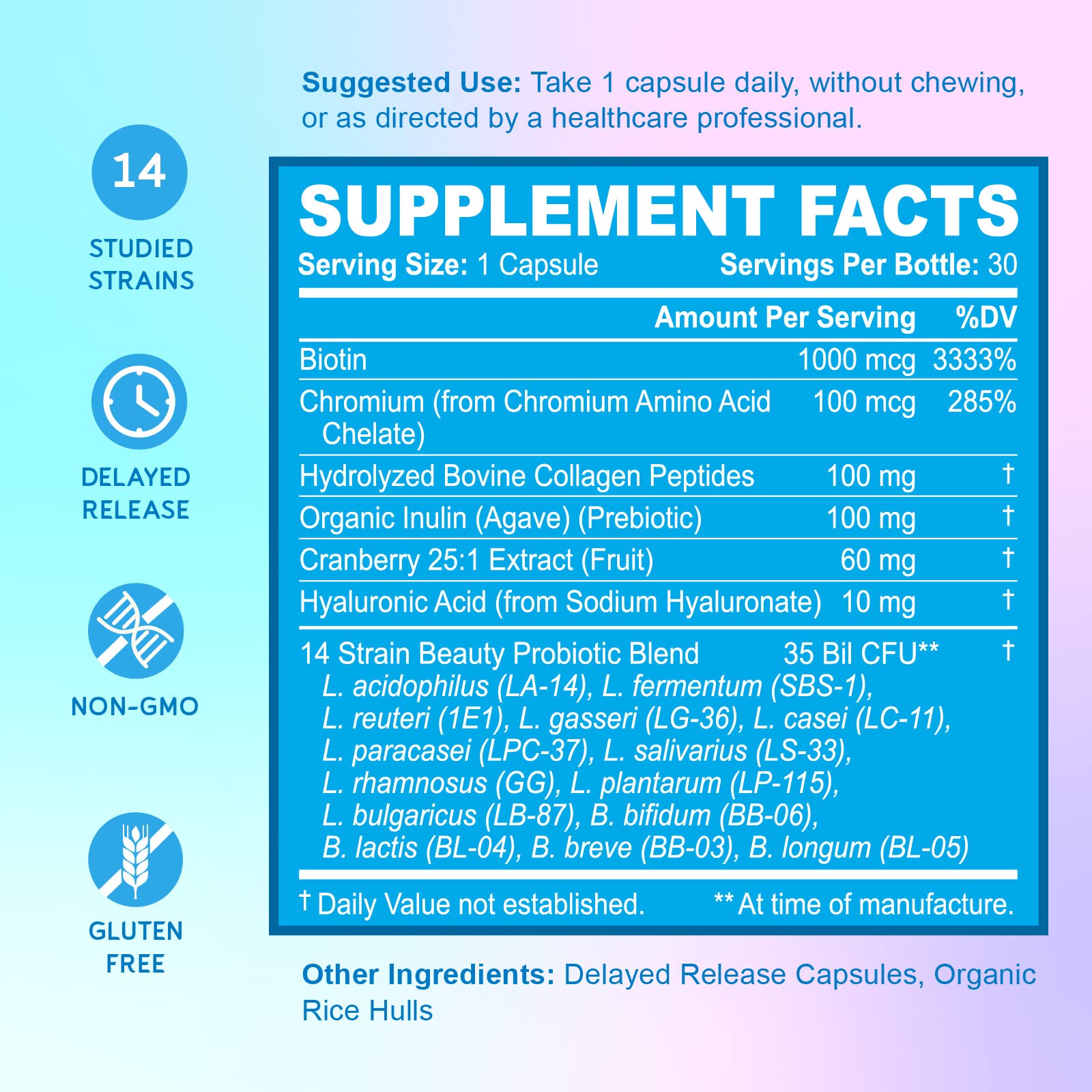 BioEmblem Biotine et collagène: ingrédients beauté pour peau et cheveux.