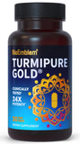 BioEmblem Curcumine TurmiPure en gelules dans une bouteille, soutien articulations potentiel.