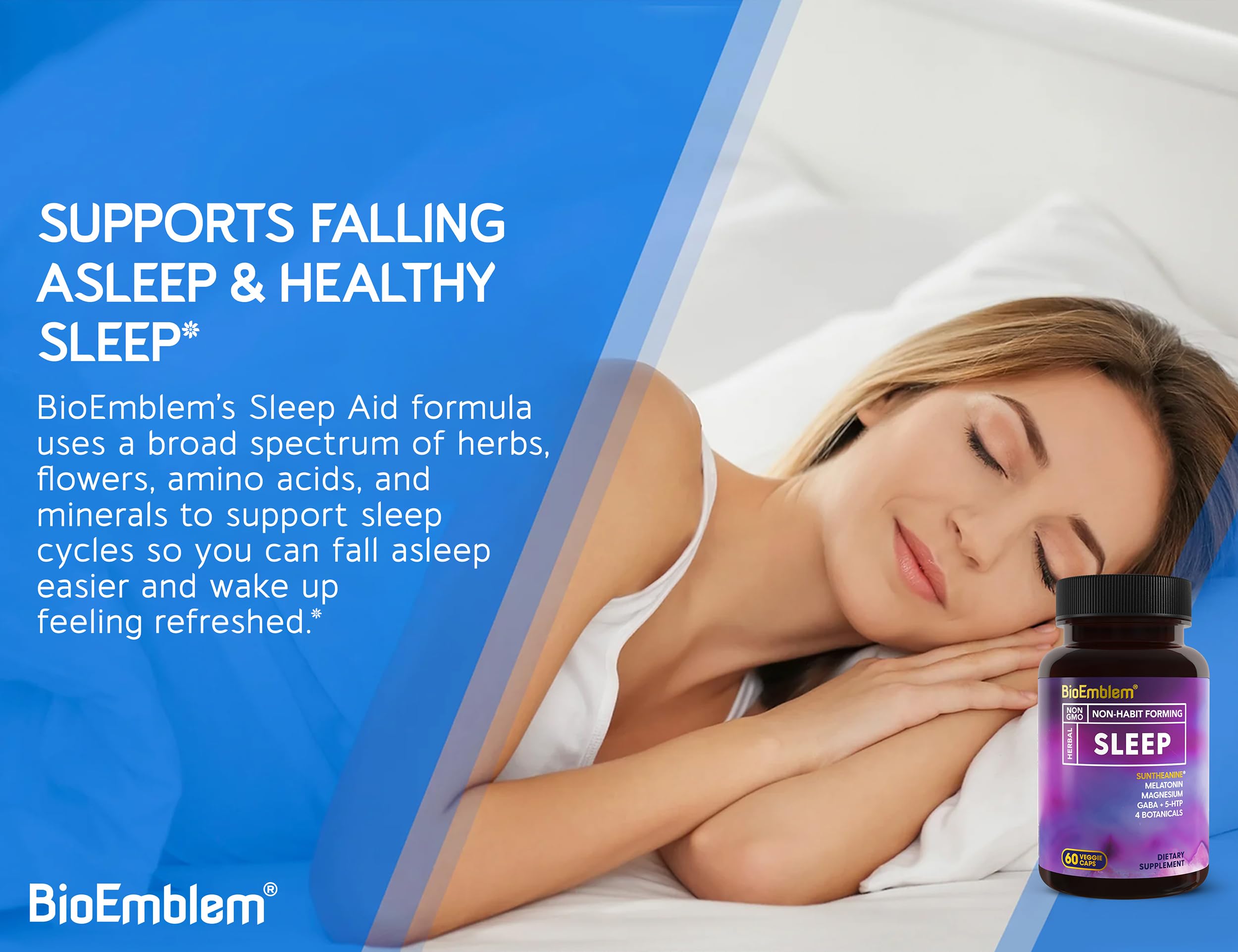 BioEmblem Sommeil Naturel – sachet pratique pour ranger et prendre rapidement une dose.