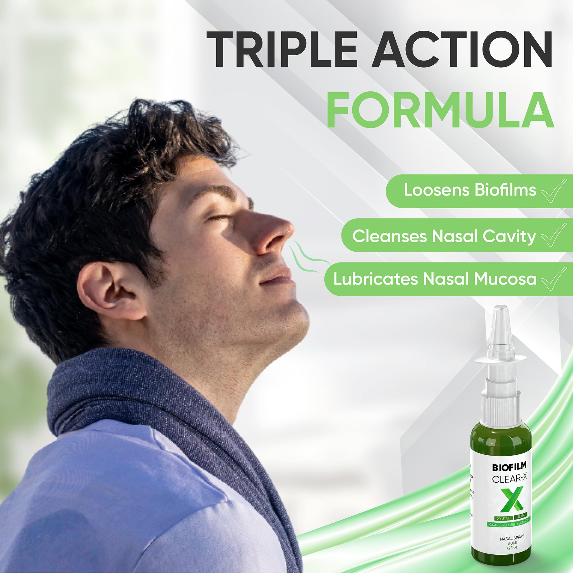 BioFilm Clear X – étiquette produit claire facilitant la compréhension des usages