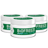 Biofreeze crème, sensation mentholée froide, soulagement rapide des douleurs.