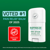 Biofreeze Dry Stick – aide potentielle pour l’arthrite lors des mouvements.