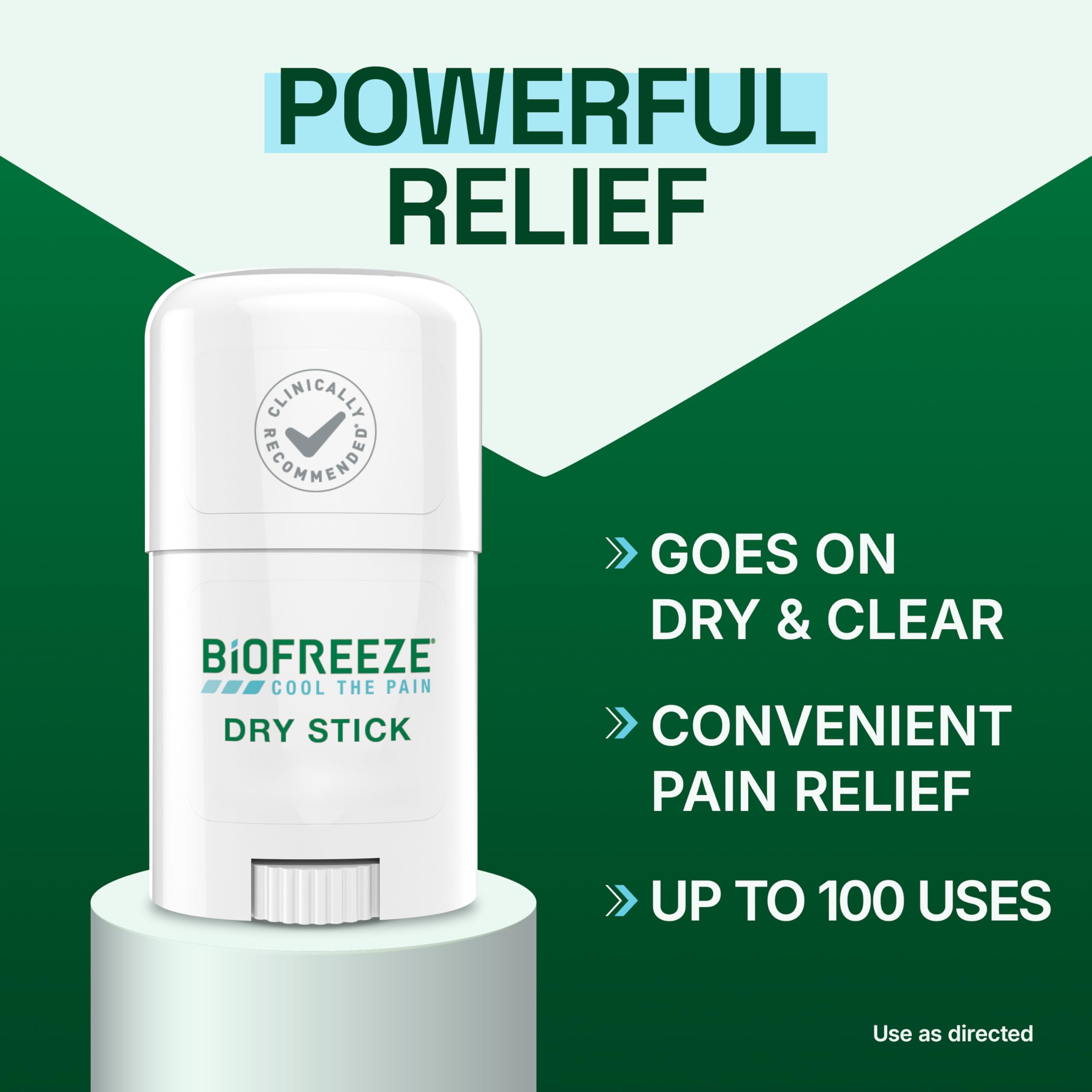 Biofreeze Dry Stick – relief rapide du cou pour une journée sans douleur.