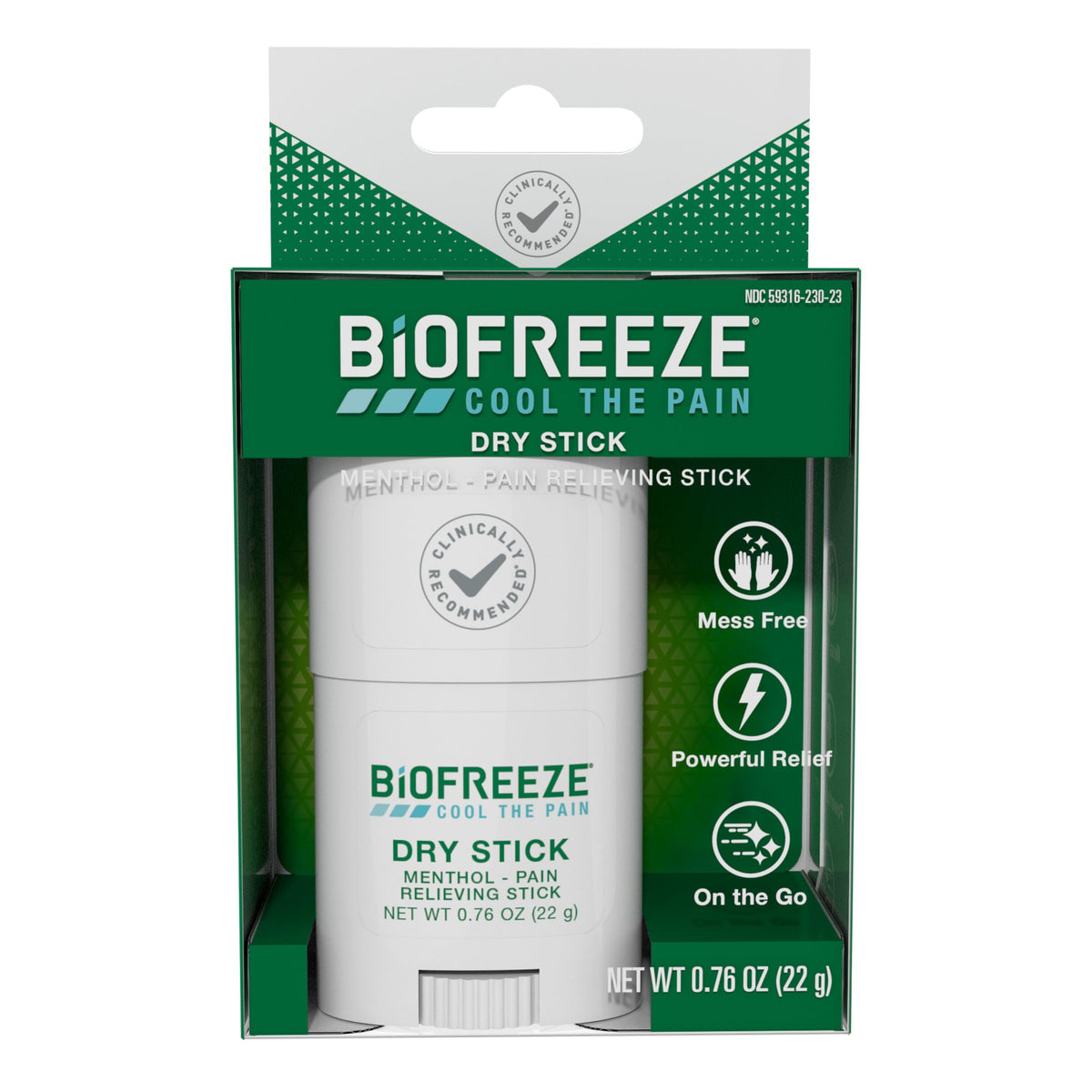 Biofreeze Dry Stick offre un soulagement ciblé pour le poignet et la mobilité.