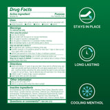 Patch Biofreeze pour ecchymoses et douleur légère.