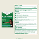 Biofreeze patch grand format – couverture généreuse de 14x10 cm