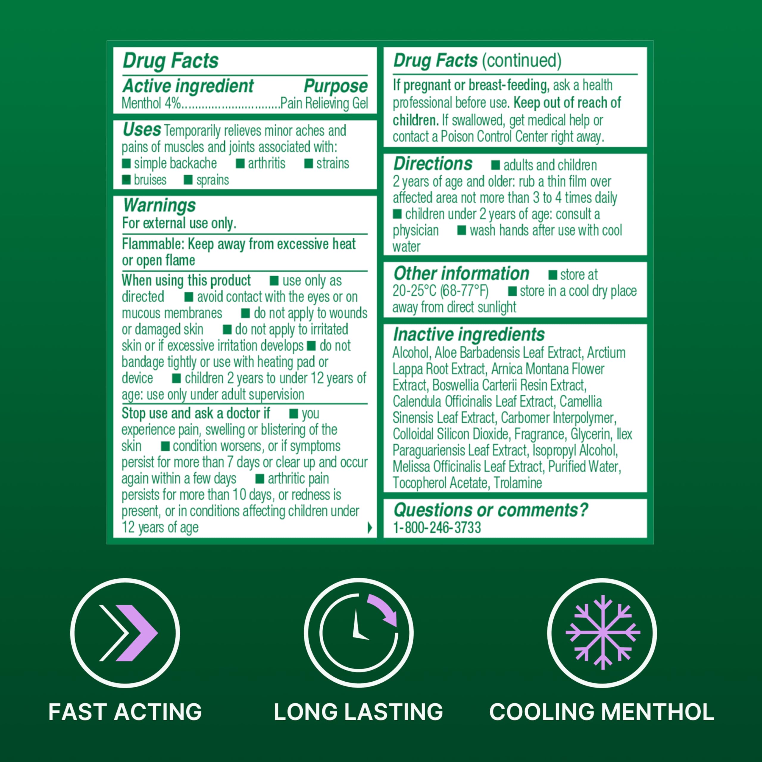 Biofreeze roll-on Nuit parfum lavande, arôme apaisant après application.