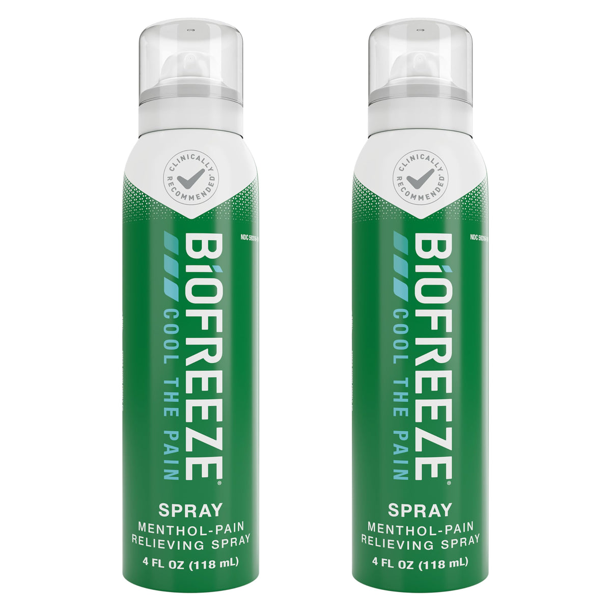 Biofreeze Spray soulage les douleurs avec menthol rafraîchissant sur le dos.