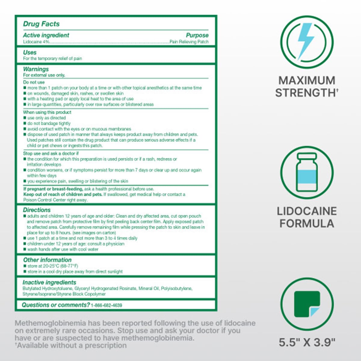 Biofreeze UltraFlex Patch taille-large couvrant dos et épaules