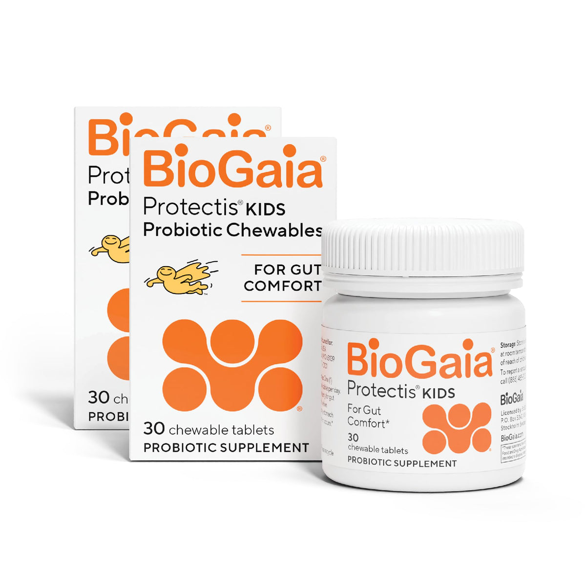 BioGaia Protectis emballage duo, présentation claire pour usage familial quotidien.