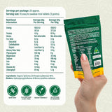 Biogenesis Spiruline mini-tablettes comprimés secs, forme compacte et légère pour le voyage.