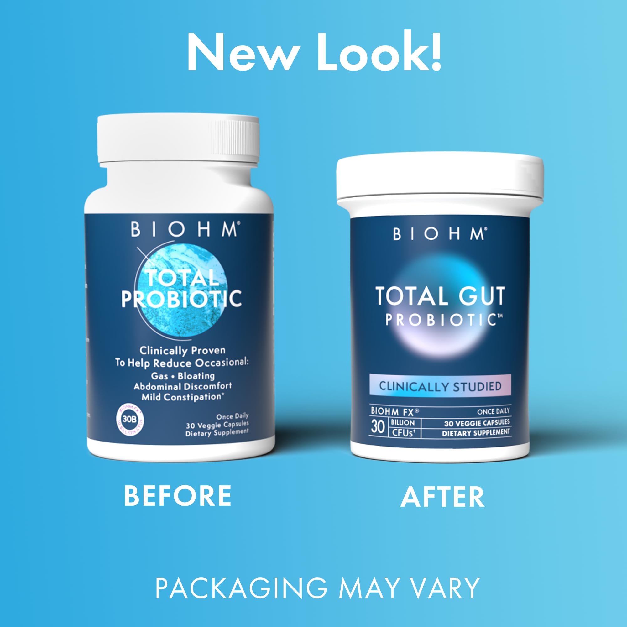BIOHM Total Probiotic — Utilisation quotidienne: facile à intégrer à votre routine.