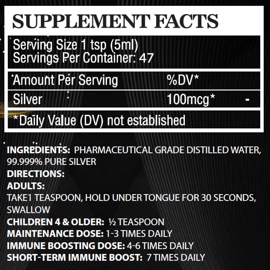 BioImmune Hydrosol d'argent, certification américaine, traçabilité et sécurité.