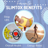 Tablettes Slimtox digestives prêtes à l'utilisation pour une routine intestinale.