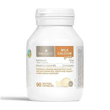 Bioisland Calcium au lait pour enfants, bouteille, soutient la croissance osseuse et l'apport en calcium.